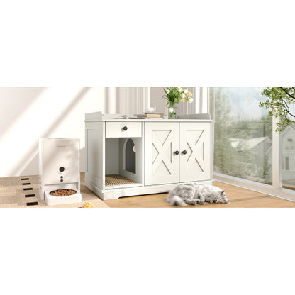 Cabinetry With Litter Box Enclosure